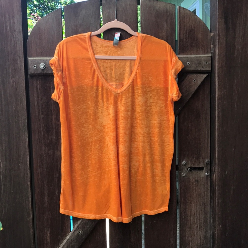 Free people beach burn out tee